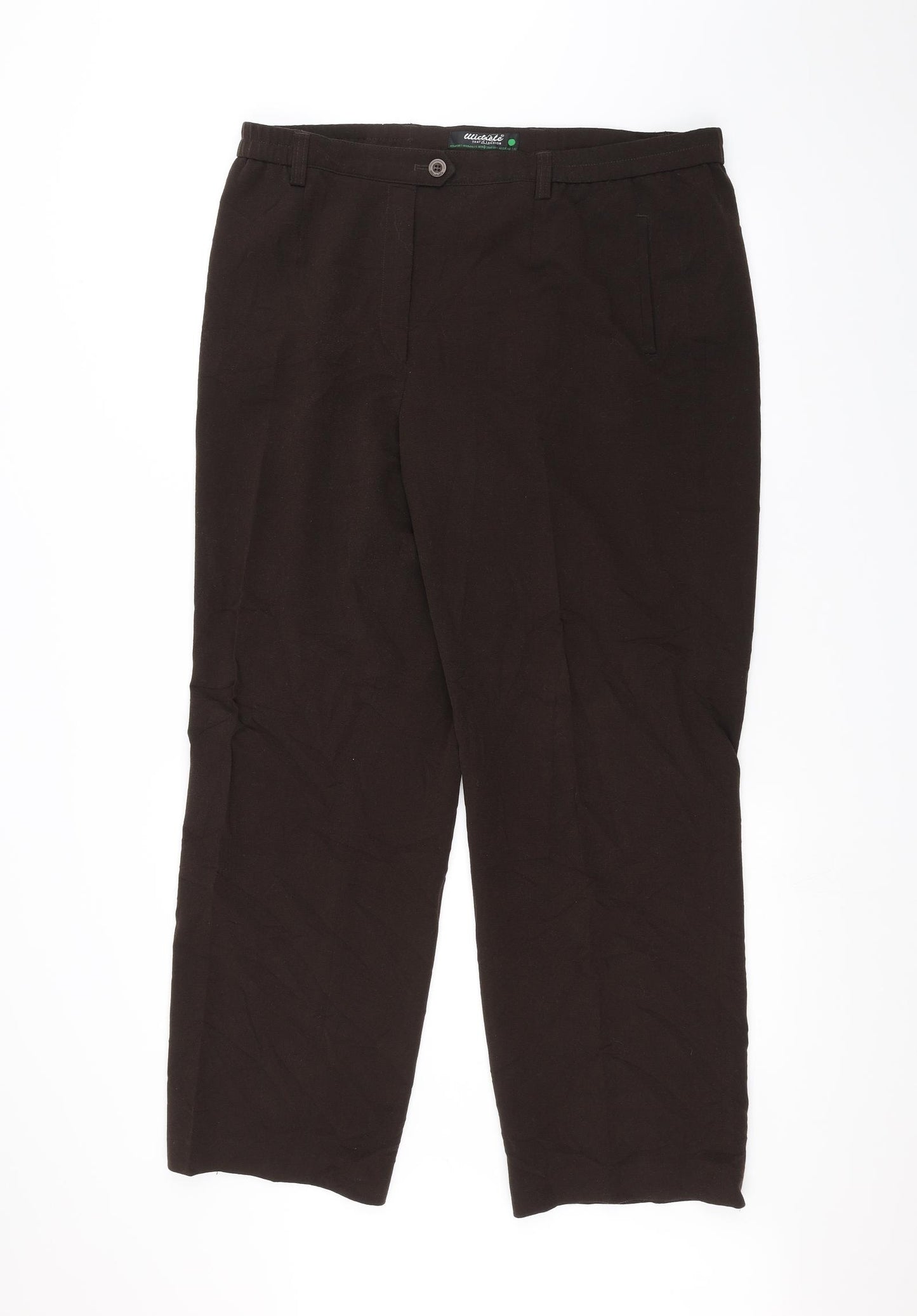 Wichele Womens Brown   Trousers  Size 20 L30 in