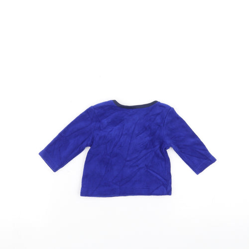 George  Blue   Pullover Jumper Size 0-3 Months  - Dinosaur