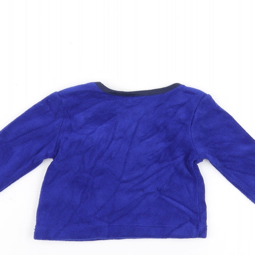 George  Blue   Pullover Jumper Size 0-3 Months  - Dinosaur