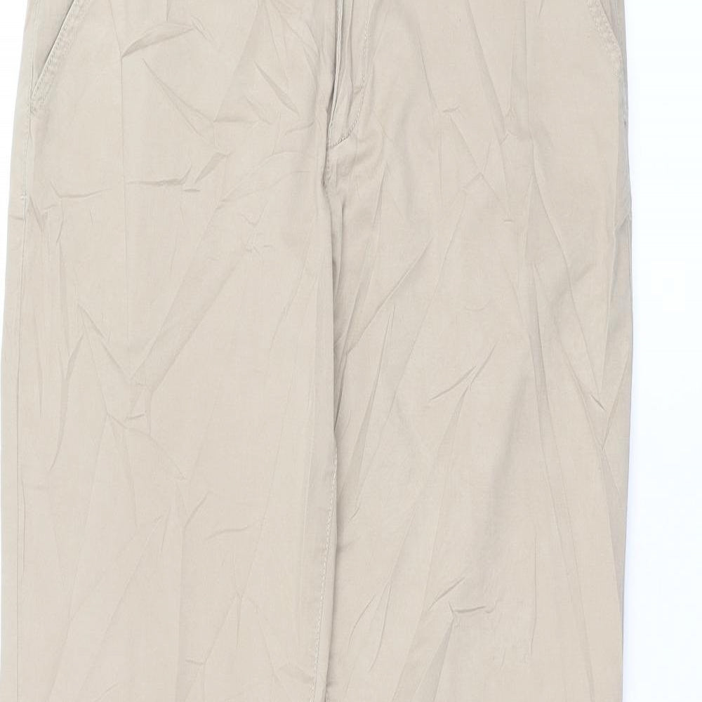 H&M Womens Brown   Trousers  Size 8 L28 in