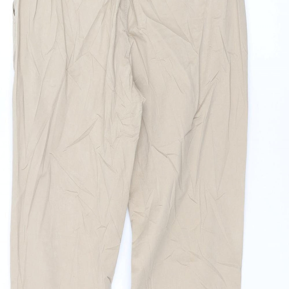 H&M Womens Brown   Trousers  Size 8 L28 in