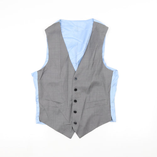 Marks and Spencer Mens Grey   Jacket Waistcoat Size S