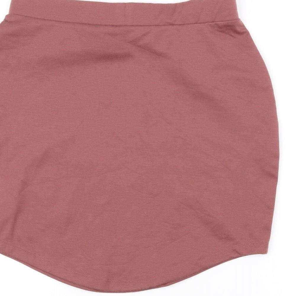 Missguided Womens Pink   A-Line Skirt Size 10