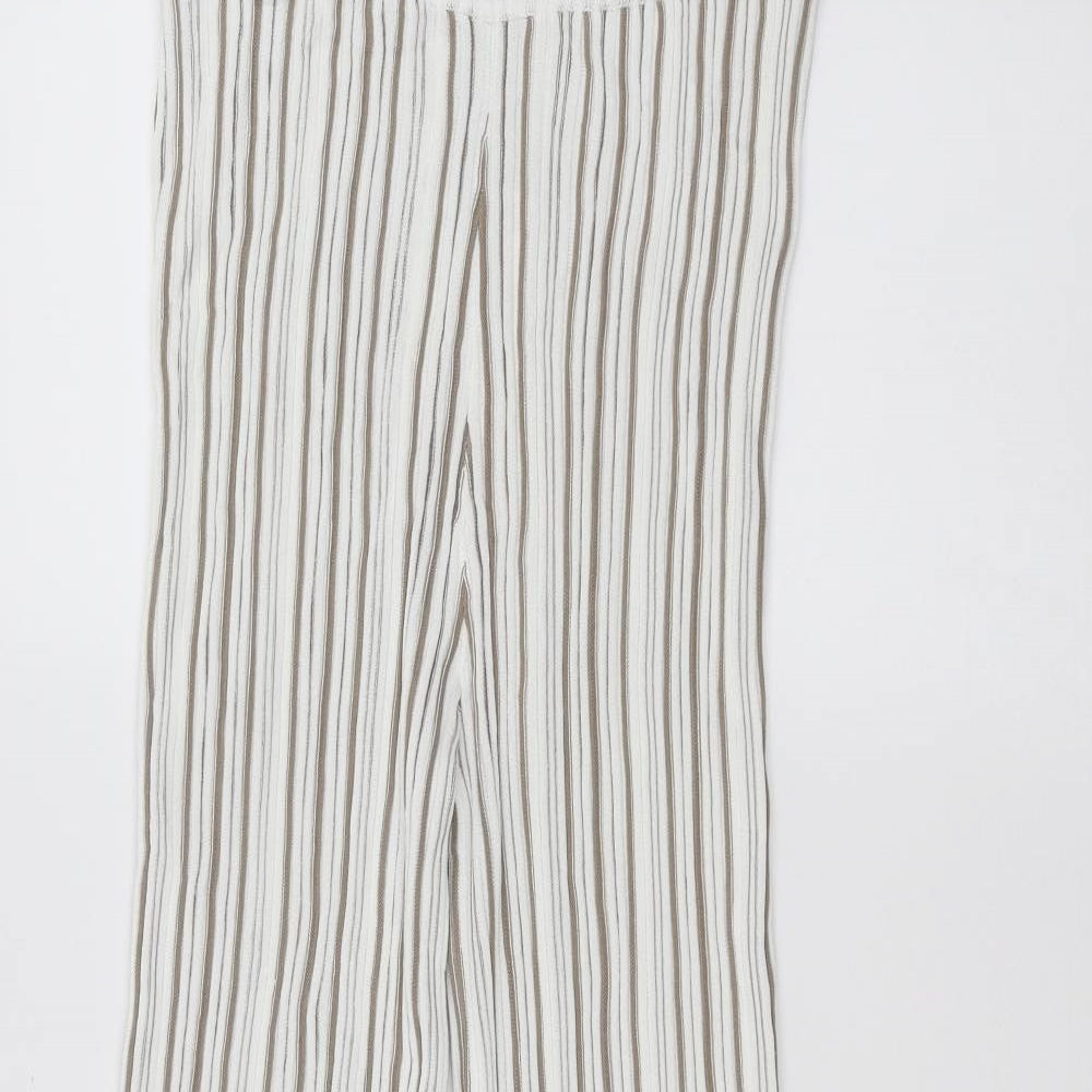 Zara Womens White   Trousers  Size S L28 in
