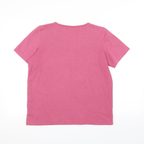 BM casual Womens Pink   Basic T-Shirt Size S
