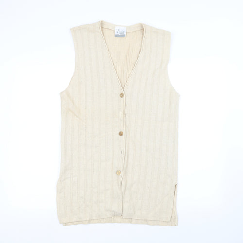Oyster Womens White   Cardigan Jumper Size 14