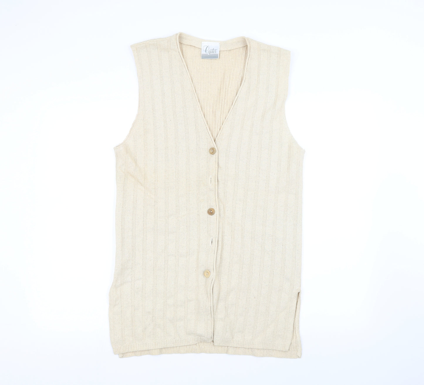 Oyster Womens White   Cardigan Jumper Size 14