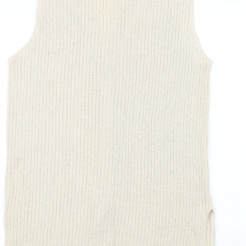 Oyster Womens White   Cardigan Jumper Size 14