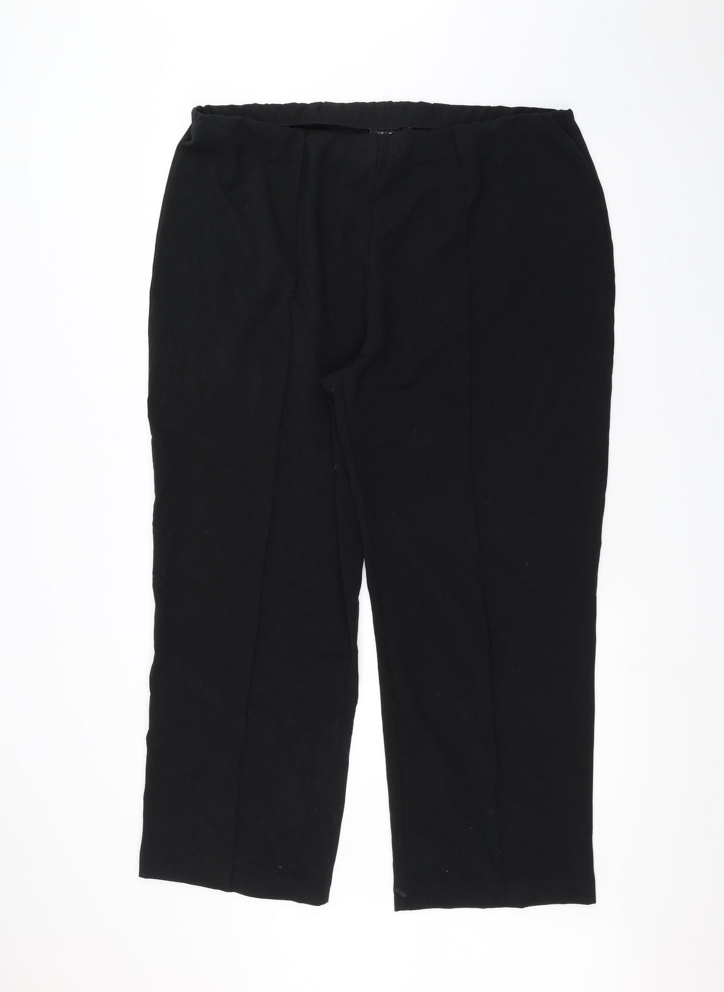 Isle Womens Black   Trousers  Size 22 L25 in