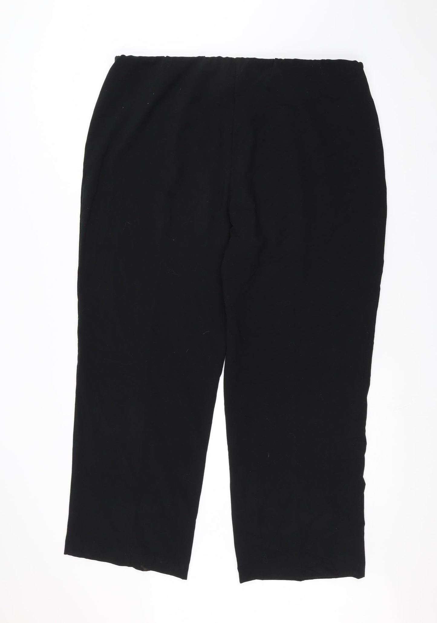 Isle Womens Black   Trousers  Size 22 L25 in