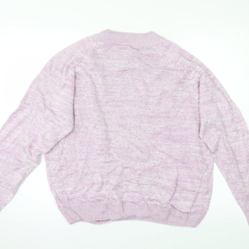Preworn Womens Purple  Knit Pullover Jumper Size 18