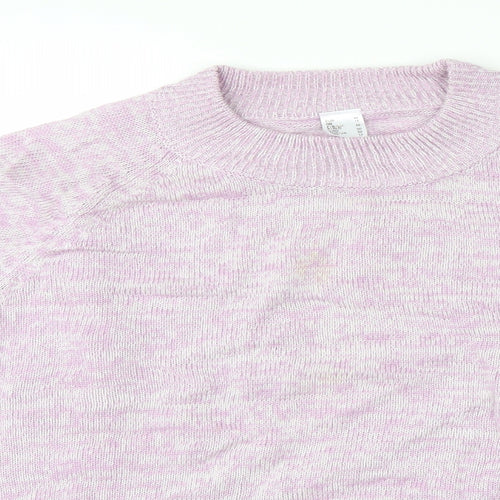 Preworn Womens Purple  Knit Pullover Jumper Size 18