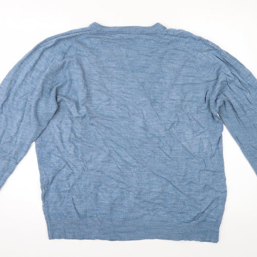 Blue Harbour Mens Blue  Knit Pullover Jumper Size L