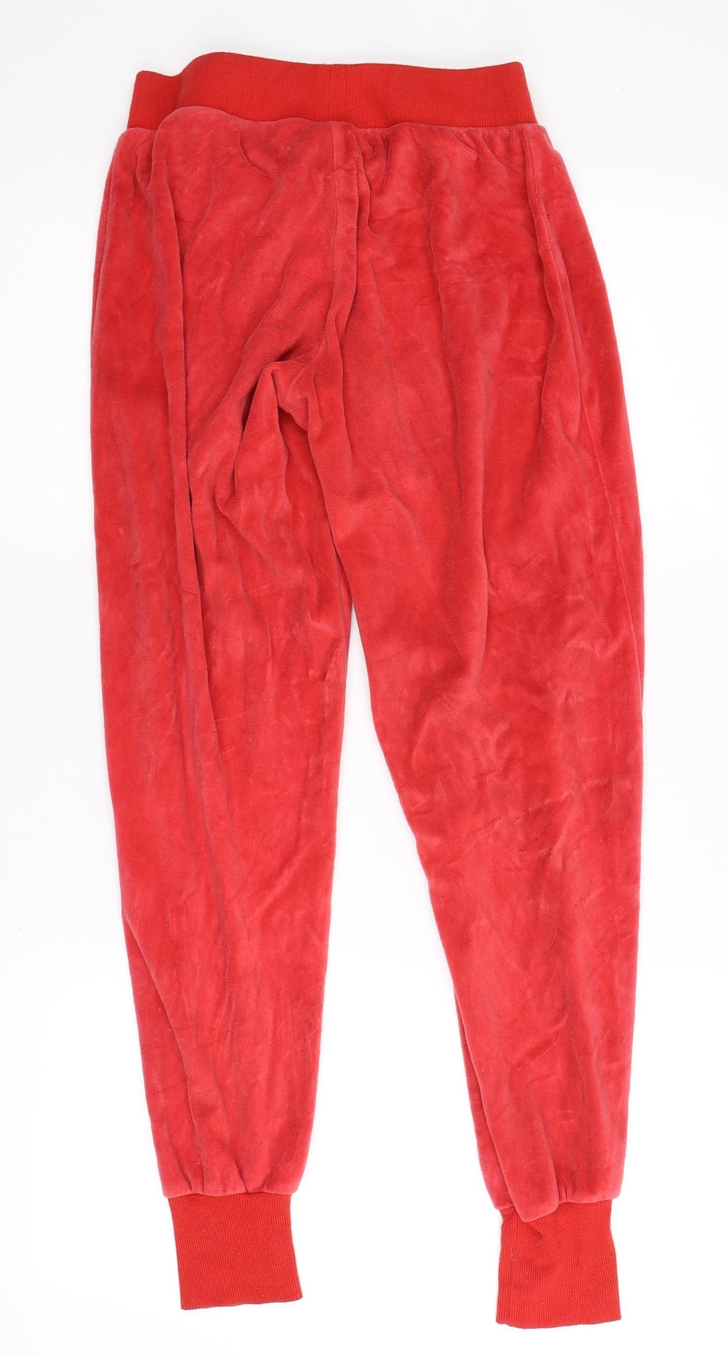 Primark Womens Red  Fleece  Lounge Pants Size XS  - Mickey Mouse