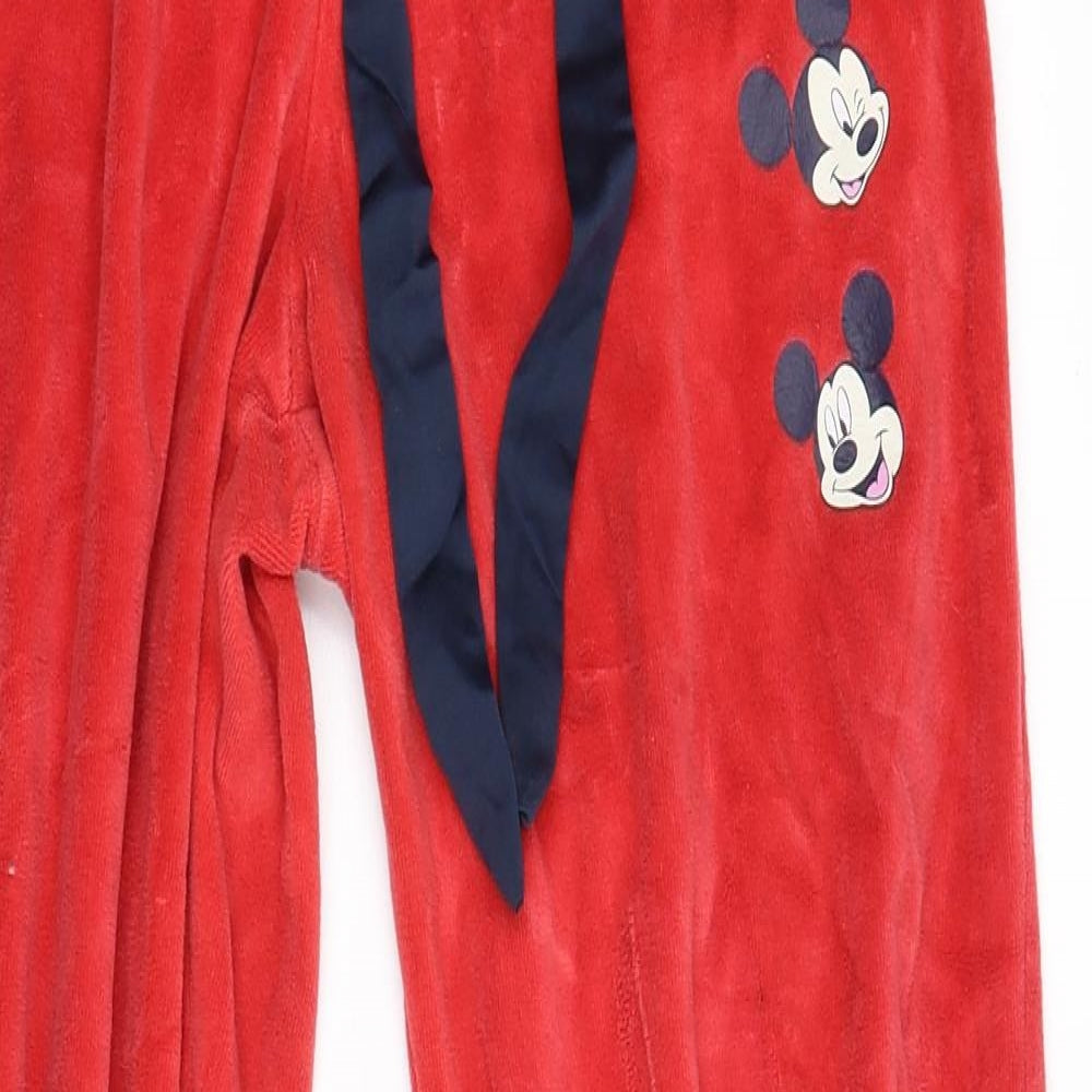 Primark Womens Red  Fleece  Lounge Pants Size XS  - Mickey Mouse