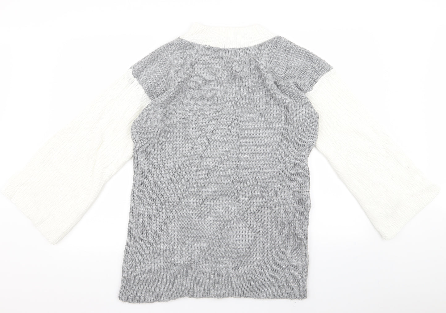 Boohoo Womens Grey   Pullover Jumper Size S