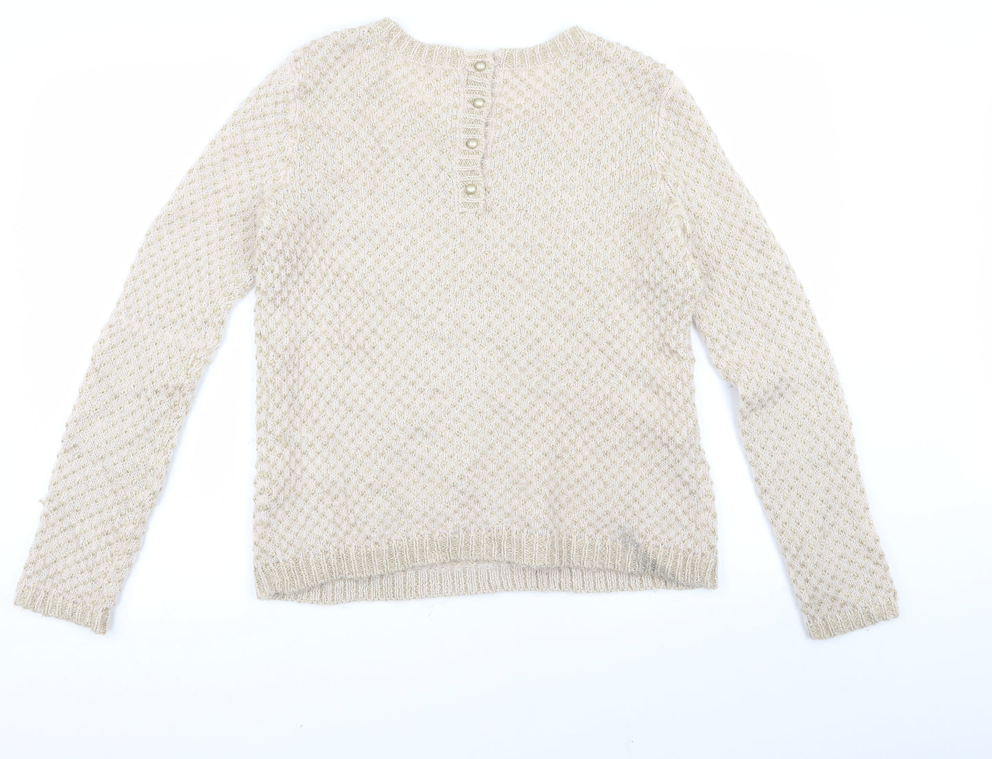 Preworn Womens Beige   Pullover Jumper Size S