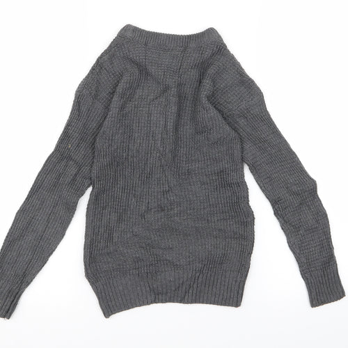 pep co Girls Grey   Jumper Dress  Size 7 Years