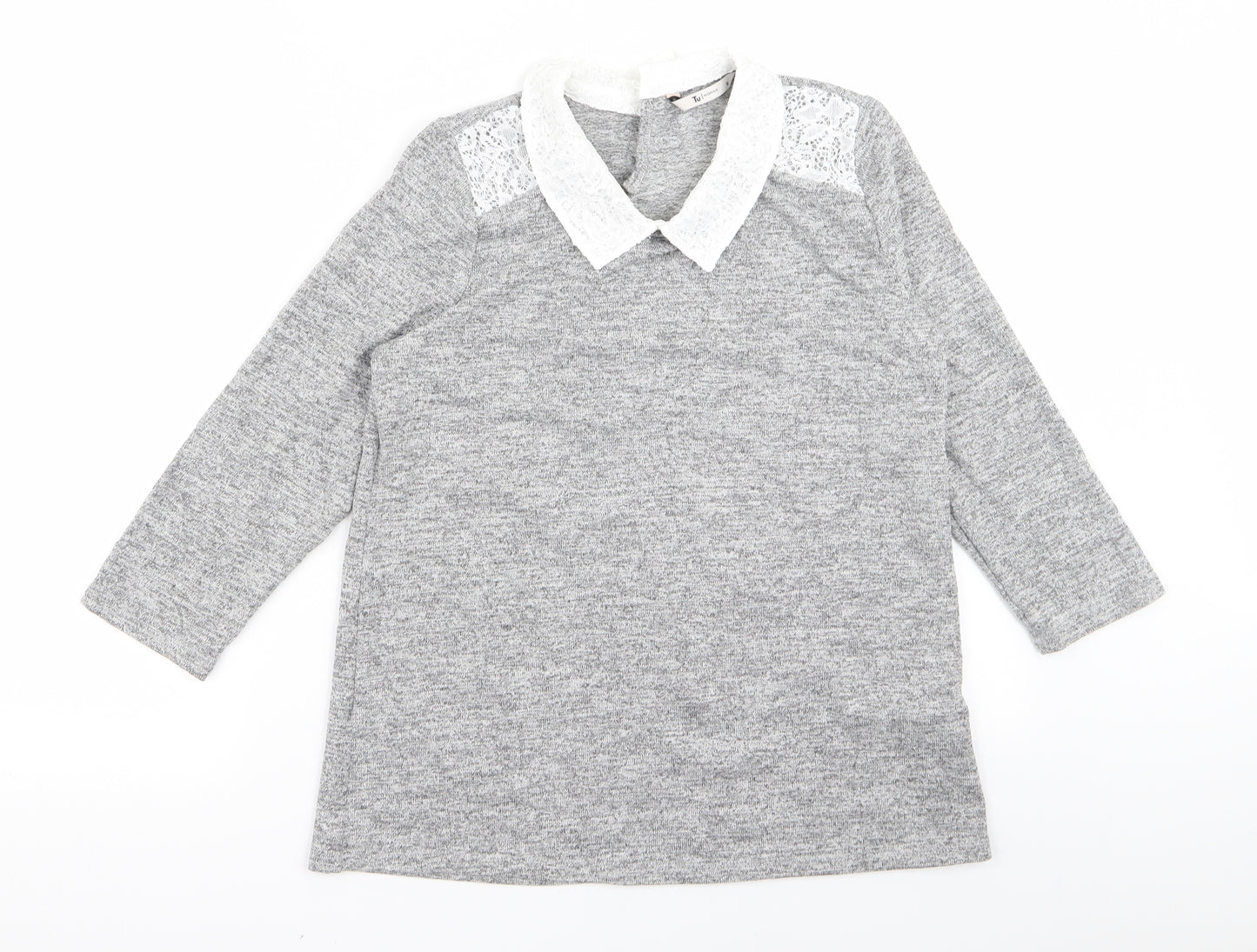 TU Womens Grey   Basic T-Shirt Size 12