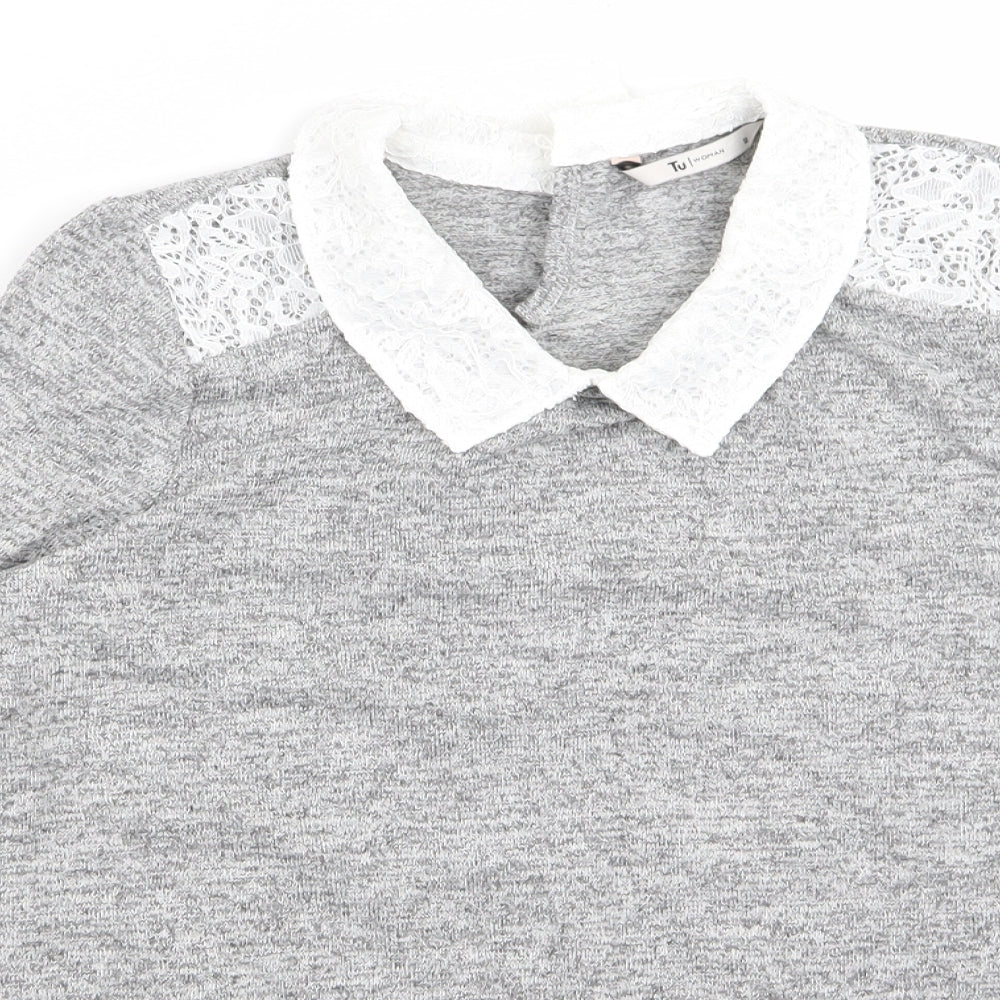 TU Womens Grey   Basic T-Shirt Size 12