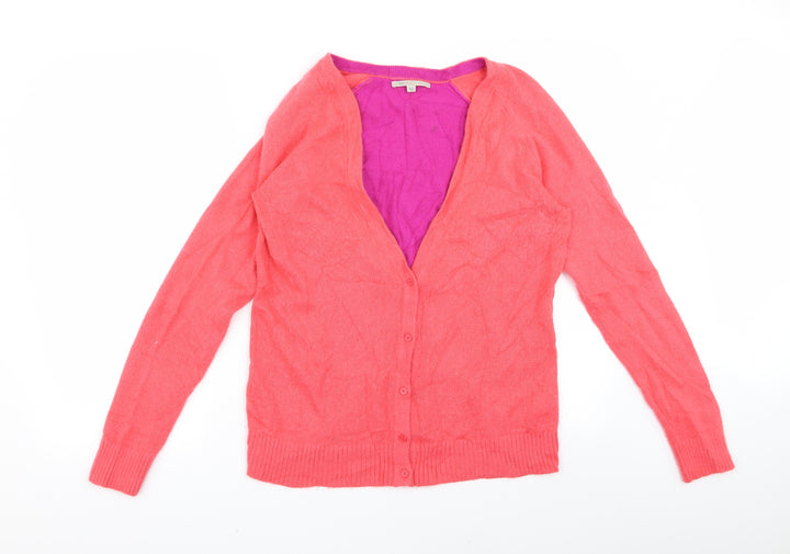 Gap Womens Pink  Rayon Cardigan Jumper Size M