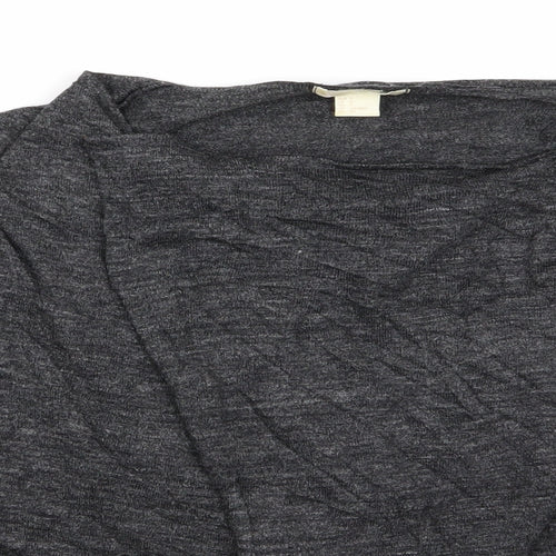 H&M Womens Grey   Cardigan Jumper Size S
