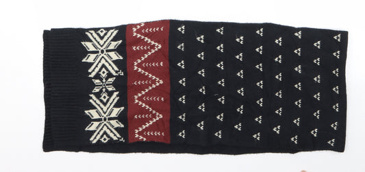 Front view of Preworn unisex blue scarf