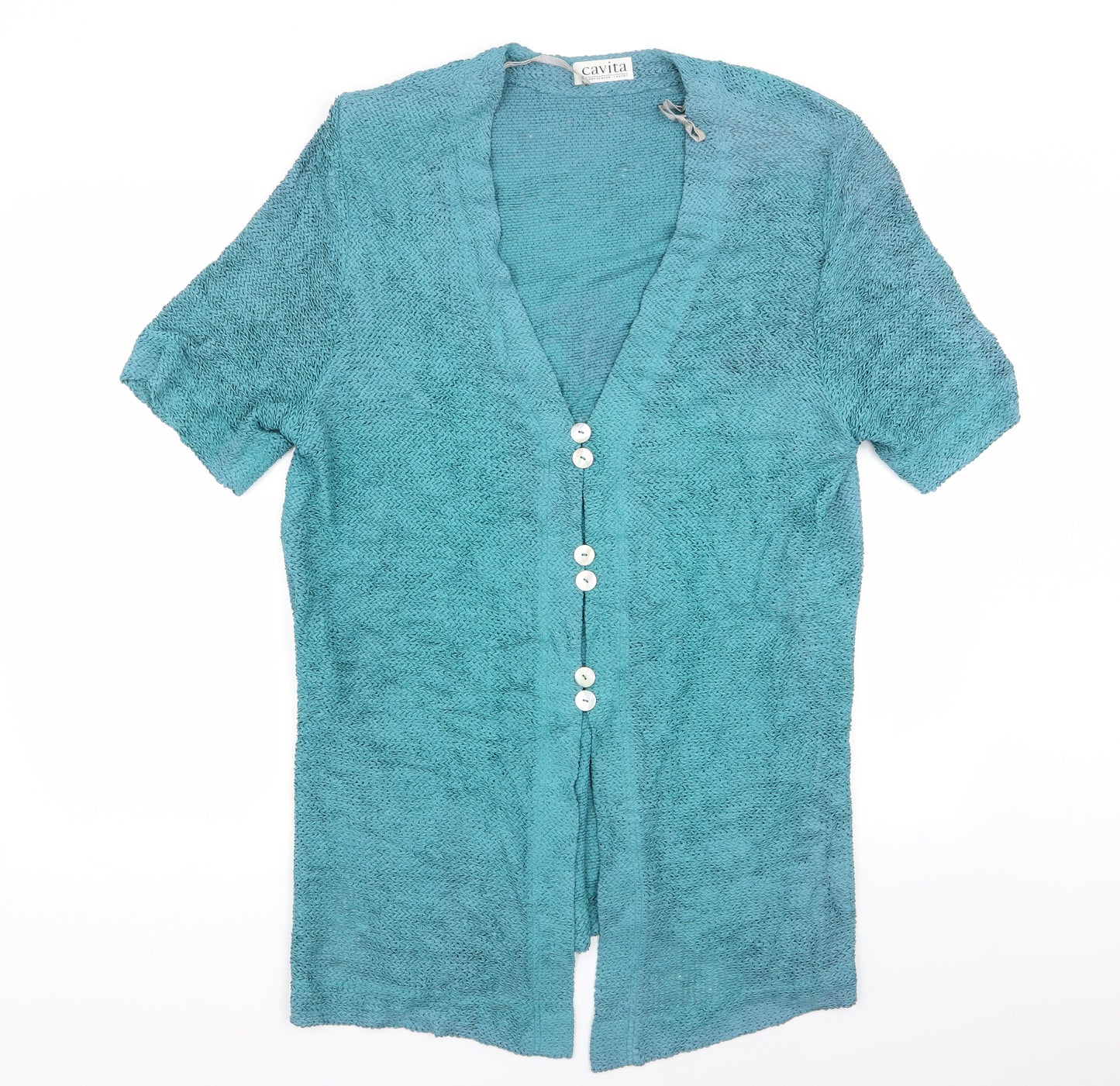 cavita Womens Blue   Cardigan Jumper Size 18