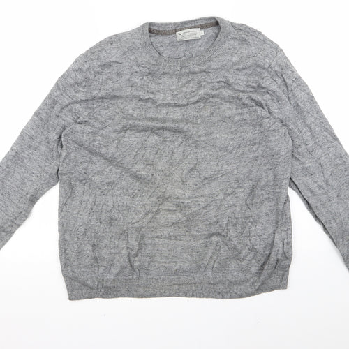 Ty Mens Grey   Pullover Jumper Size L