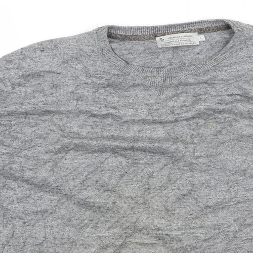 Ty Mens Grey   Pullover Jumper Size L