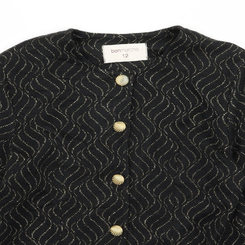 bonmarche Womens Black   Jacket  Size 12