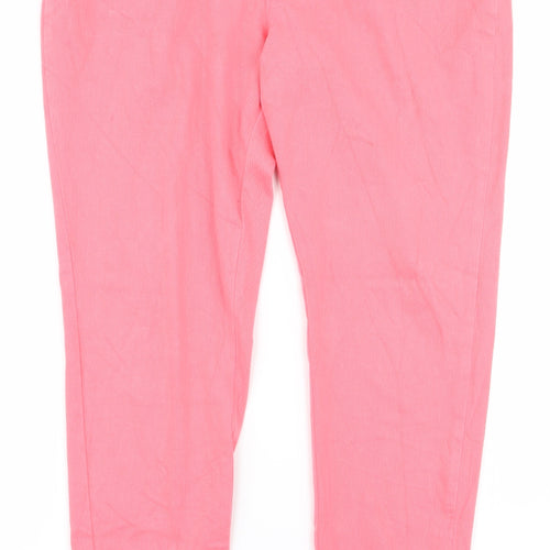 George Womens Pink   Trousers  Size 14 L27 in