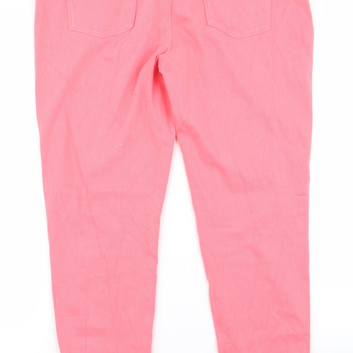 George Womens Pink   Trousers  Size 14 L27 in
