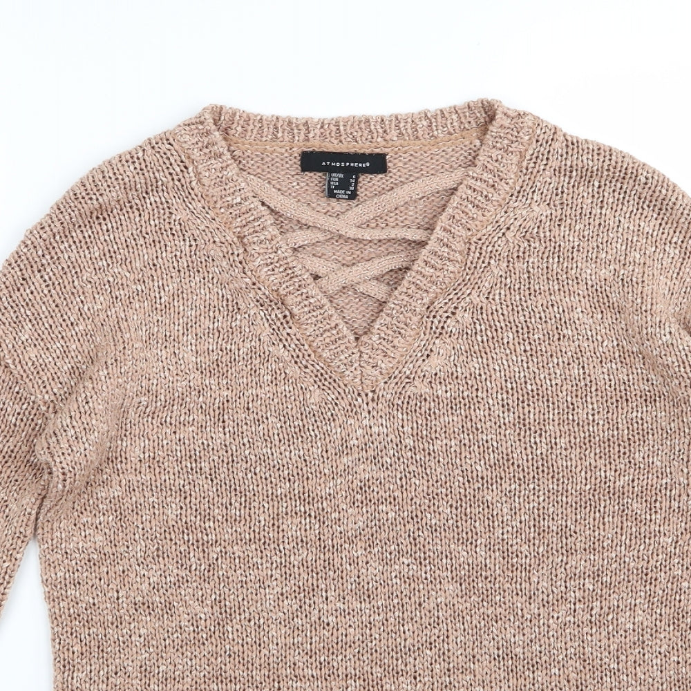 atmoshere Womens Beige   Pullover Jumper Size 6