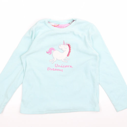 Primark Girls Blue  Rayon Pullover Jumper Size 9 Years