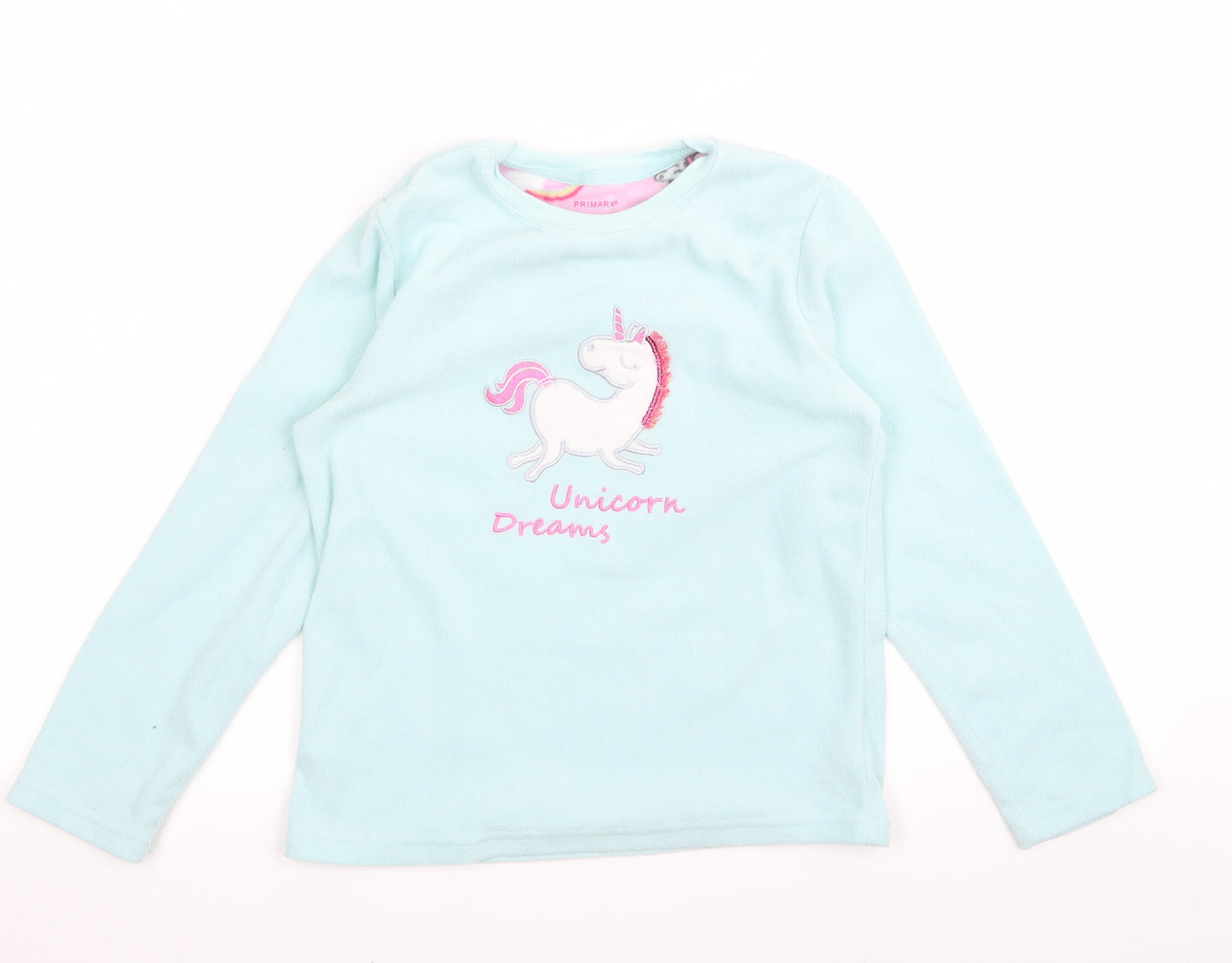 Primark Girls Blue  Rayon Pullover Jumper Size 9 Years