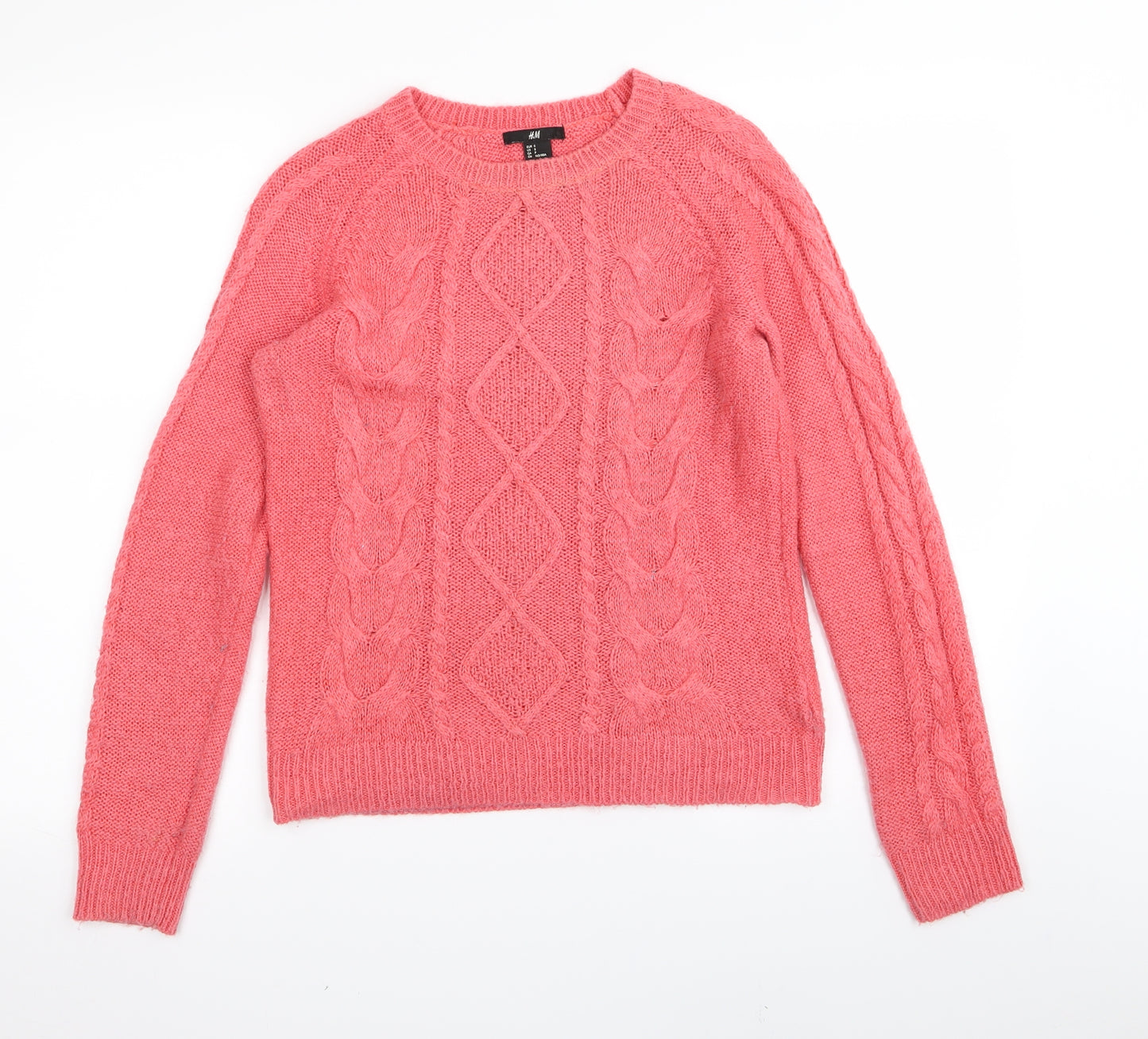 H&M Womens Pink   Pullover Jumper Size S