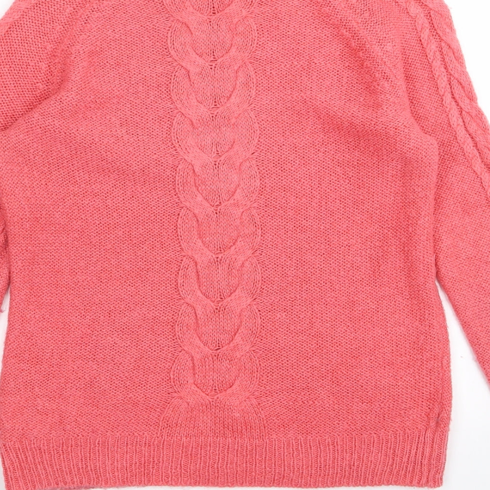 H&M Womens Pink   Pullover Jumper Size S