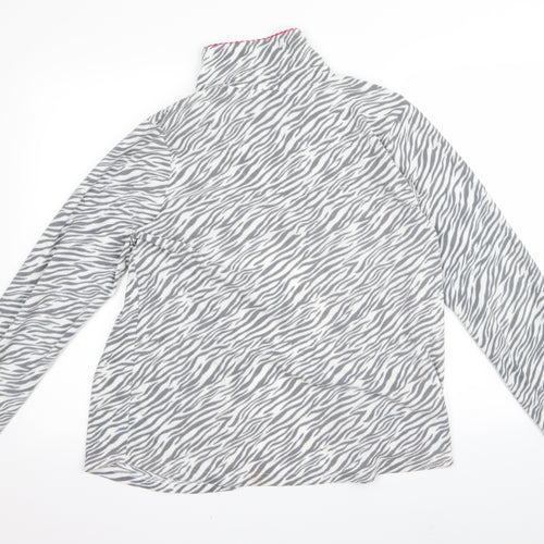 Carol Womens Grey Striped  Jacket  Size M