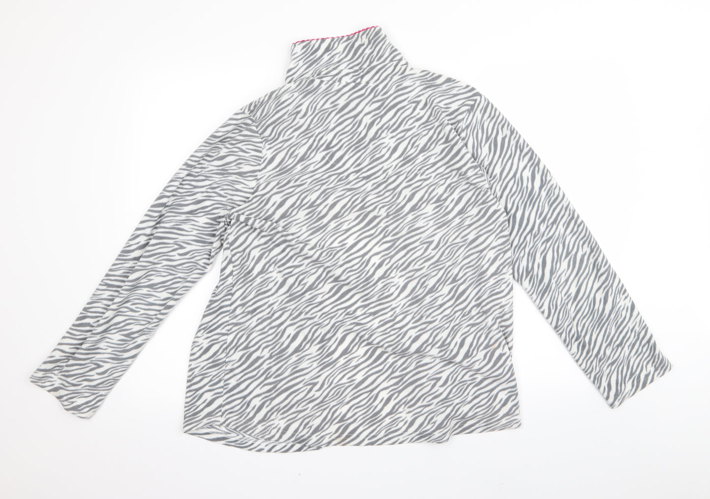 Carol Womens Grey Striped  Jacket  Size M