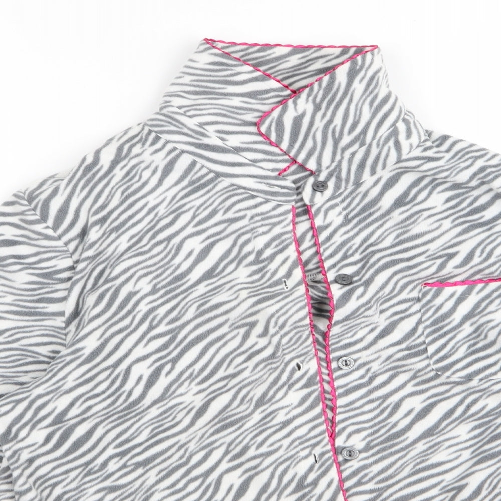 Carol Womens Grey Striped  Jacket  Size M