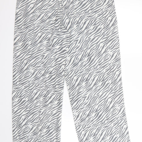 preworm Womens Black Animal Print  Jogger Trousers Size M L27 in - v