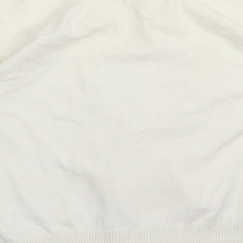Preworn Womens White   Cardigan Jumper Size 16