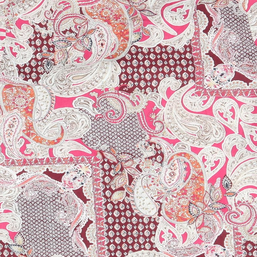 Marks and Spencer Womens Pink Paisley  Basic Button-Up Size 16