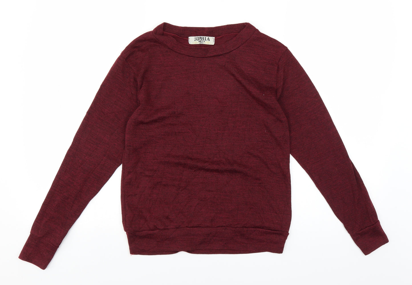 Sophia Mirza Womens Red   Pullover Jumper Size M