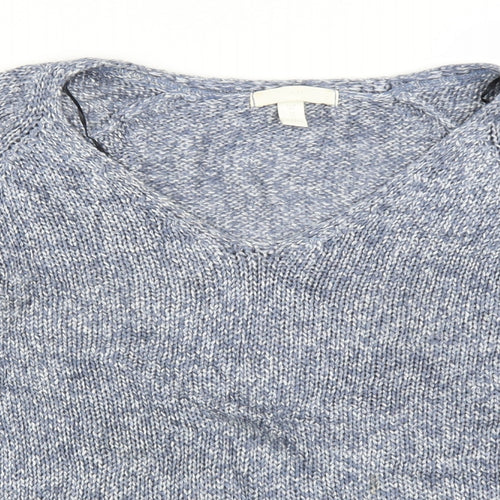 H&M Womens Blue  Knit Pullover Jumper Size XS