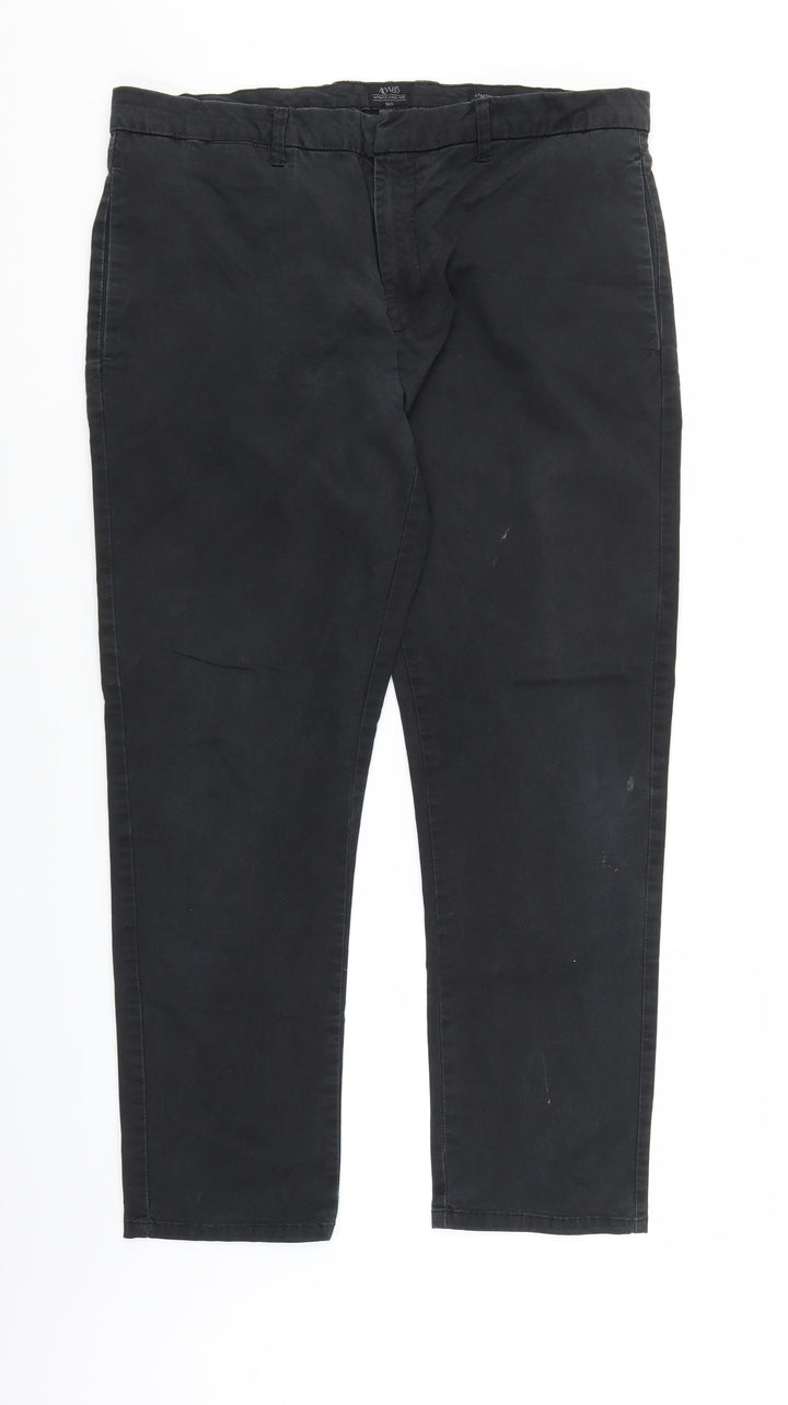 ACW85 Womens Black  Denim Straight Jeans Size 36 L27 in