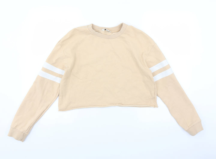 Miss Selfridge Womens Brown Pullover Jumper Size 10 - cropped