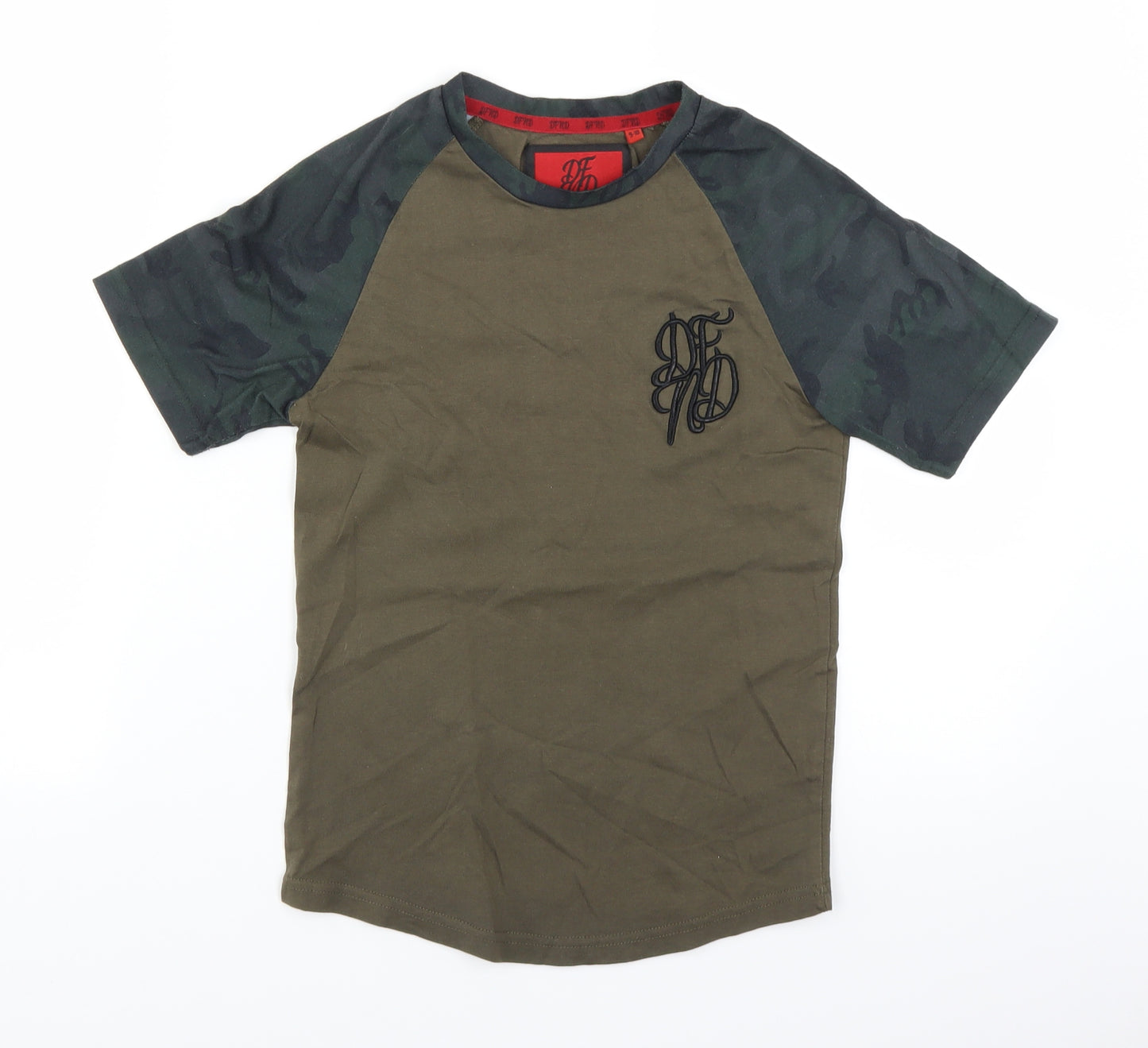 DFND Boys Brown   Basic T-Shirt Size 9-10 Years