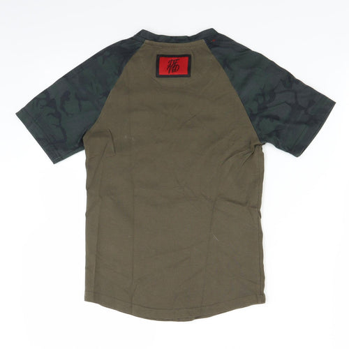 DFND Boys Brown   Basic T-Shirt Size 9-10 Years